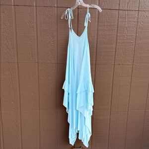 Free People Light Blue  Maxi Dress / Beach Cover Up
